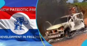 Read more about the article NPP Campaign Vehicle Bursts Into Flames.