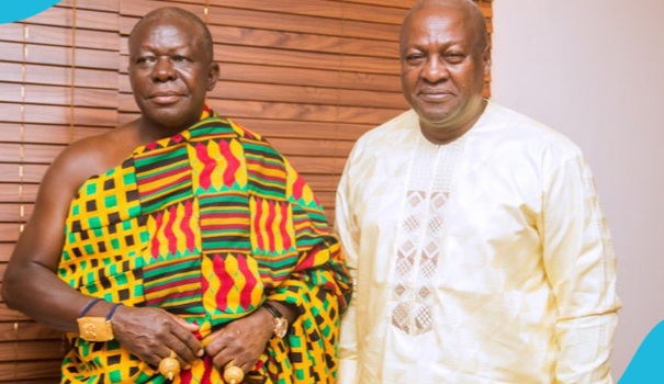 You are currently viewing Mahama Updates Asantehene on Election Victory