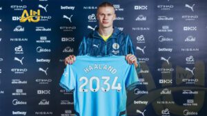 Read more about the article Erling Haaland Extends Contract with Manchester City Until 2034
