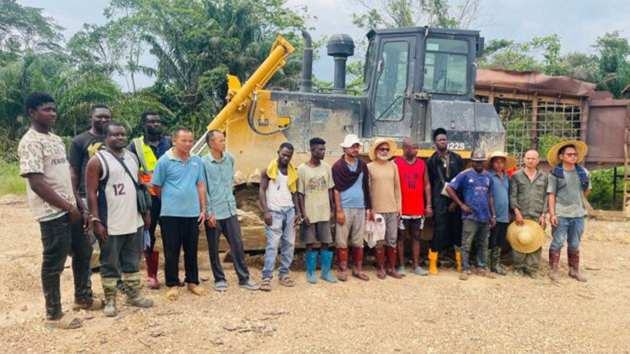 You are currently viewing 15 Suspects Arrested in Galamsey Raid in Western Region