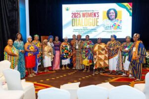 Read more about the article Hon. Joana Gyan Cudjoe ,MP for Amenfi Central Advocates for Women’s Leadership and Governance at 2025 Women’s Dialogue.