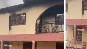 Read more about the article Fire Engulfs Apartments and Stores in Akyem Kwabeng