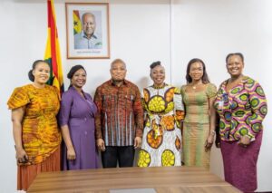 Read more about the article PRESIDENT OF THE INSTITUTE OF PUBLIC RELATIONS (IPR), MS. ESTHER COBBAH PAYS COURTESY CALL ON MINISTER FOR FOREIGN AFFAIRS, HON. SAMUEL OKUDZETO ABLAKWA