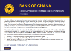 Read more about the article Bank of Ghana Releases MPC Members’ Arguments for Policy Rate Hike