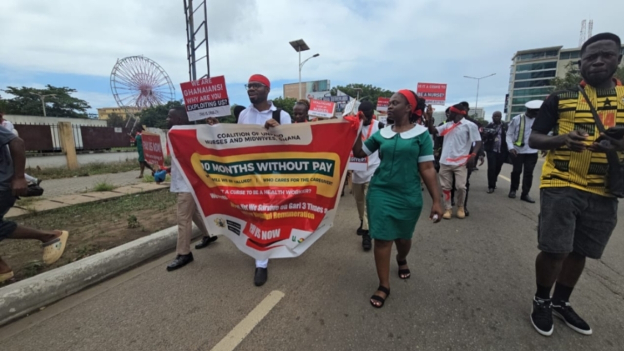 You are currently viewing Unpaid Nurses Protest Over 10-Month Salary Arrears