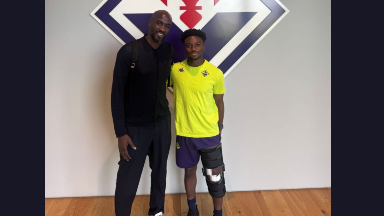 You are currently viewing Otto Addo Visits Injured Black Stars Defender Tariq Lamptey