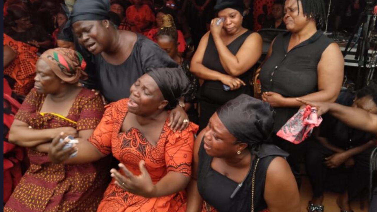 TikToker Osanju Funeral Draws Hundreds to Atwima Koforidua